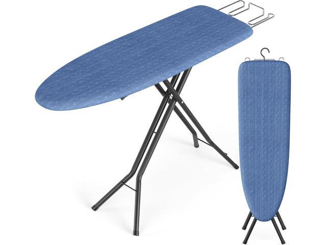 SONGMICS Ironing Board, Foldable Iron Board, Height Adjustable up to 35 Inches, with 4 Layered Cover and Pad, Iron Rest, Hook, Steel X-Legs, for...