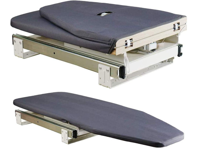 SAROSORA Retractable Ironing Board Closet Pull-Out Stow Away in The Cabinet Easy to Install (Navy Blue)