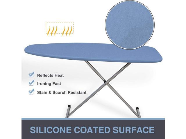 VividPaw Ironing Board Cover and Pad, Standard Size 15x54, Thick Padding, Elastic Edge, Silicone Coated, Resist Scorching, Adjustable Fastener,...