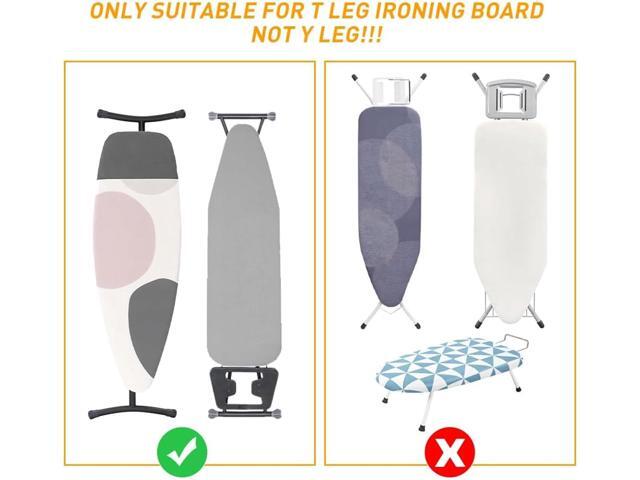 TJ. MOREE Ironing Board Hanger Metal Wall Mount Iron and Ironing Board Holder, Laundry Room Decor and Storage with Large Storage Black