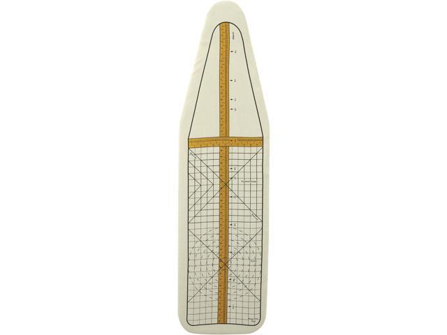 Household Essentials Deluxe Ironing Board Replacement Pad and Cover, Sewing Guide Pattern, Cream
