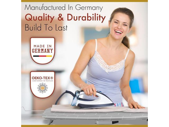 arteneur Ironing Board Cover and Pad 15x54 - Made in Germany Iron Board Cover with Heat Reflective Aluminum Coating and Padding- Heavy Duty Iron...