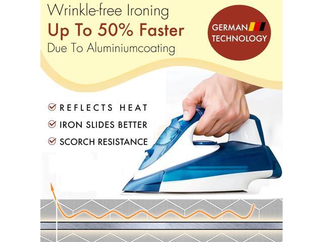 arteneur Ironing Board Cover and Pad 15x54 - Made in Germany Iron Board Cover with Heat Reflective Aluminum Coating and Padding- Heavy Duty Iron...