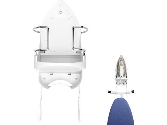 Alpinista Ironing Board Hanger Wall Mount Ironing Board Holder Wall Mount for Laundry Rooms Storage Organizer, White