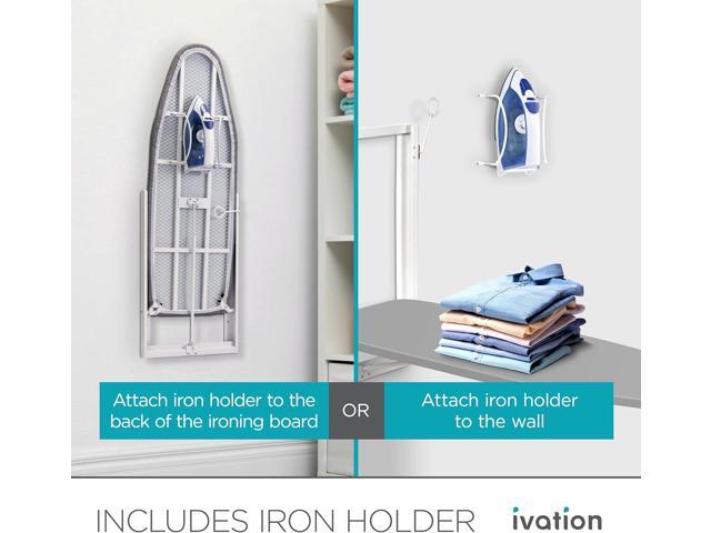 Ivation Wall-Mounted Ironing Board Foldable 36.2 x 12.2 Sturdy Ironing Station for Home & Apartments, Easy-Release Lever, Removable Cotton Cover,...