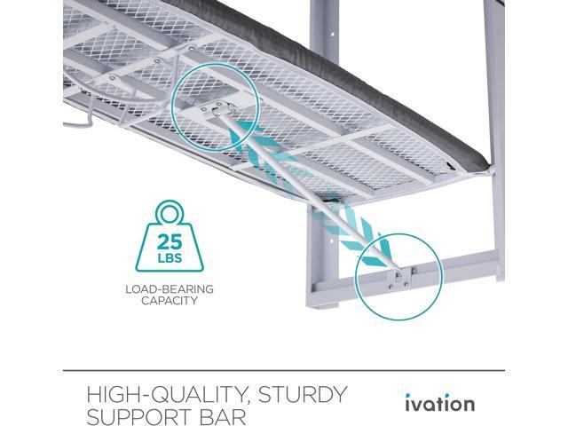 Ivation Wall-Mounted Ironing Board Foldable 36.2 x 12.2 Sturdy Ironing Station for Home & Apartments, Easy-Release Lever, Removable Cotton Cover,...