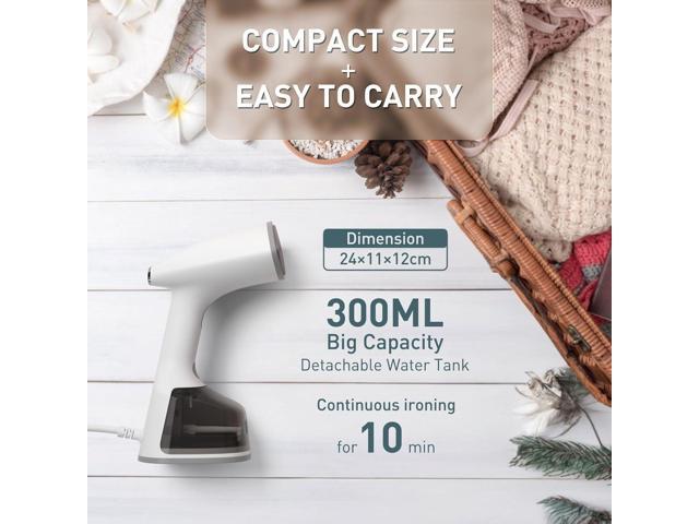 Lithomy Clothes Steamer 1500W Portable Handheld Steamer for Clothes 20s Quick Heat Strong Penetrating Steam with Smart LCD Screen 2 in 1 Clothing...
