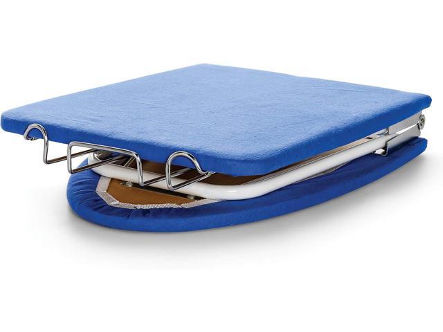 Camco Folding Ironing Board- Easily Folds for Convenient Storage After Each Use Perfect for Traveling, RVs and Campers- (43904), Blue and White