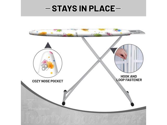 Extra Thick Ironing Board Cover and Pad, 15x54 Ironing Board Cover, Resist Scorching and Staining,Elastic Edges,Art of Life Iron Sew Laundry...