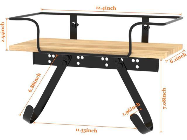 SMZCTYI Iron Board Holder, Wall Mount with Adjustable Hooks for Y & T-Leg Iron, Base Basket for Laundry Room, Bedroom