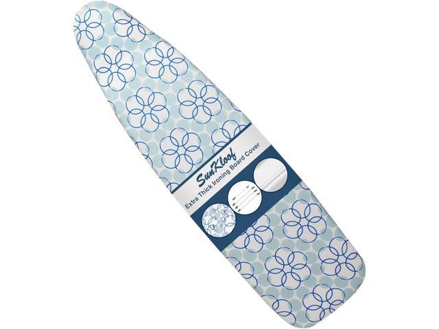Sunkloof Ironing Board Cover and Pad, Resist Scorching and Staining, 15x54 Reflective Silicone Ironing Board Cover with Thick Padding Extra Thick...