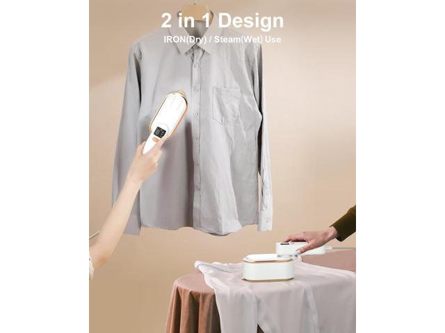Travel Steamer Iron for Clothes - 1200W Handheld Size Portable Travel Steamer, 3 Steam Levels Clothes Steamer with LCD Screen, 10S Fast Heat-up...
