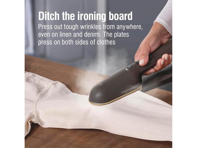CHI SteamPress 3-in-1 Handheld Garment Steamer & Clamping Steam Iron, No Ironing Board Needed, 200ml Water Tank, 9 Minutes of Steaming, 25 Second...