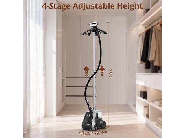 LAKALA Garment Steamer for Clothes, 30-Second Instant Heat-Up, 2.5L Water Tanks, with Pant Clips & Dual Hanger, Powerful Handheld, 4-Stage...