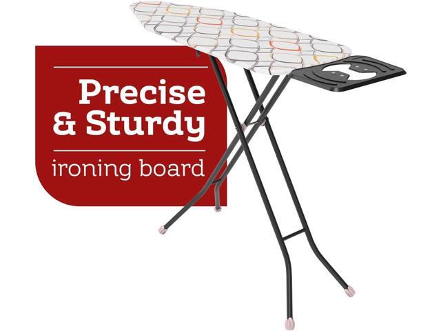 Perilla Big Ironing Board - Durable, Vapor Permeable, and Height Adjustable Iron Board- Heat Resistant Fabric - Metal 4 Legs with Silicone Stoppers...