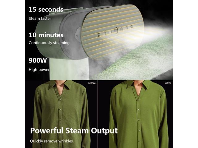 Nexdoo G6 Steamer for Clothes Portable 2-in-1 Travel Iron for Clothes, Just 0.7lbs Lightly, 10 Minutes of Continuous Steam, 900W Light Steamer for...