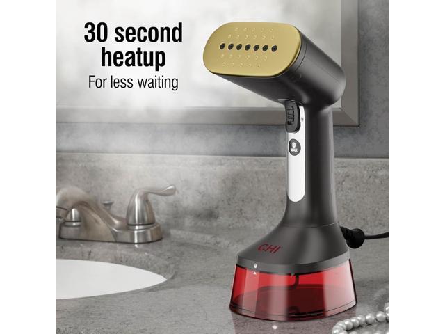 CHI Handheld Garment Steamer for Clothes, Fabric Brush, Large 300 ml Water Tank, 2 Steam Modes, Ergonomic Handle, Portable Steamer for Clothes, 10...