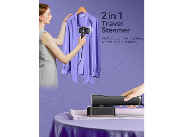 Steamer for Clothes,Sundu Portable 2-in-1 Travel Steamer & Iron,15s Fast Heat-up,100ml Water Tank,Ironing Gloves,25 Min Powerful Continuous...