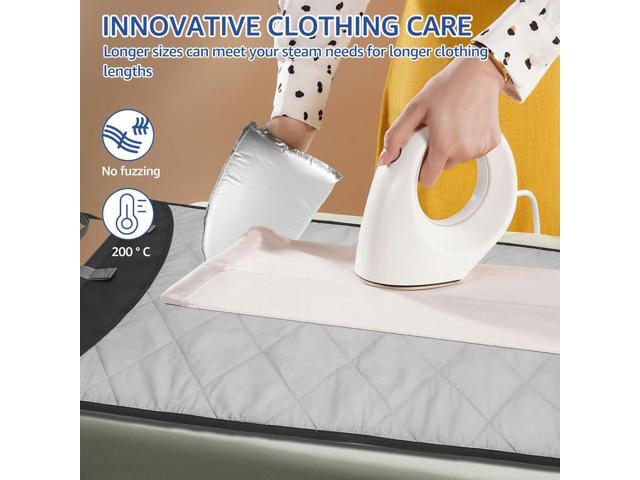 Kandishiex Over-The-Door Steamer Pad with Heat-Resistant Glove, Portable Vertical Ironing & Pressing Board, Ideal for Home & Travel Use,...