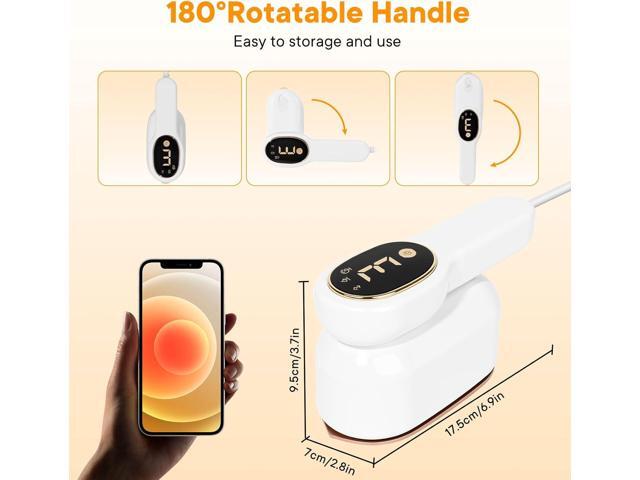 Smart Travel Steamer for Clothes, 1200W Handheld mini travel Steam All-in-One Portable Steamer Iron with LCD Display, 3 Steam Modes & 5s Fast...