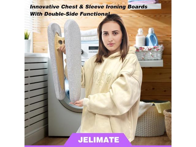 JELIMATE Padded Pants & Sleeve Ironing Boards with Ultra Thick Padding, Double Side Ironing Board