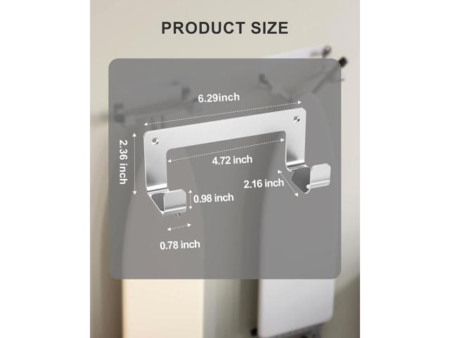 MUSVOH 2PC Ironing Board Hanger Wall Mount Stainless Steel, Y T Leg Ironing Board Holder Wall Mount for Laundry Room, Iron Board Hooks for Wall...