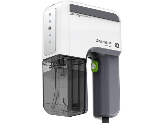 Steamfast NOMAD Travel-Size Garment Steamer for Clothes, Curtains, and Fabric,Chemical Free, Portable Handheld Steamer, White
