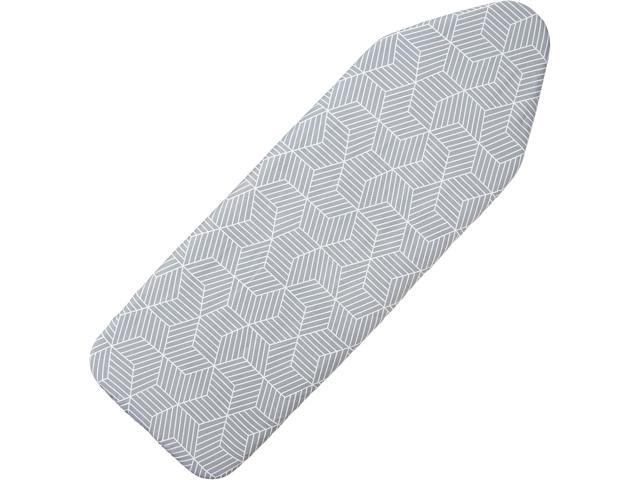 Seiritex Extra Wide Ironing Board Cover and Pad 18 x 54 inch Heat Reflective with Hook and Loop Fasteners, Thick Padding with Elasticized Edges, 3...