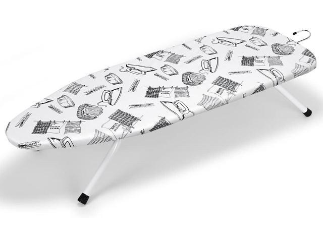 Duwee 13'x36'Table top Ironing Board with Thicken Felt Padding, Heat Resistant Cover,Stainless Steel Hook,Extra Long Ironing Area