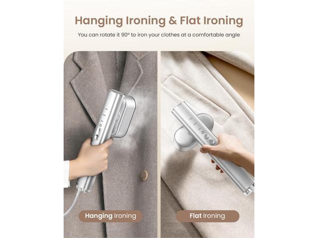 Travel Steamer for Clothes,100-240V Portable Garment Steamer, SteamerIron 2 In 1, 30s Fast Heat-up,120ml Water Tank,Large Ceramic Heat...