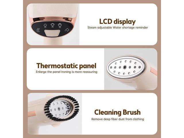 Cornesty Handheld Steamer for Clothes 1500W 20s Heatup Fabric Wrinkles Remover Portable Handheld Garment Steamer with Removable Water Tank and...
