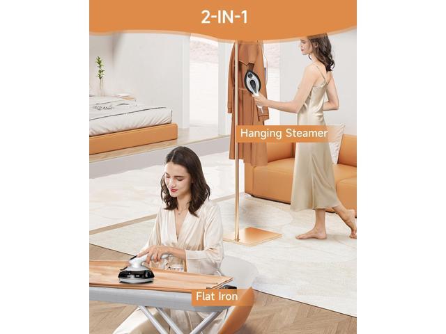Portable Steam Iron for Clothes, 1100W, 20g/min Steam Flow, 120ML Large Tank, 25s Fast Heat Up, Ceramic Soleplate, 5.8Ft Cord, Small Iron for...