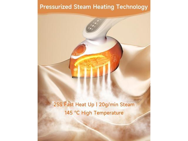 Portable Steam Iron for Clothes, 1100W, 20g/min Steam Flow, 120ML Large Tank, 25s Fast Heat Up, Ceramic Soleplate, 5.8Ft Cord, Small Iron for...