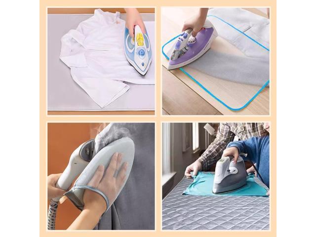 WAYUTO Over Door Garment Steamer Travel Mat 22 x 47 inches with Hook, Ironing Glove & Scorch Mesh Ironing Press Pad