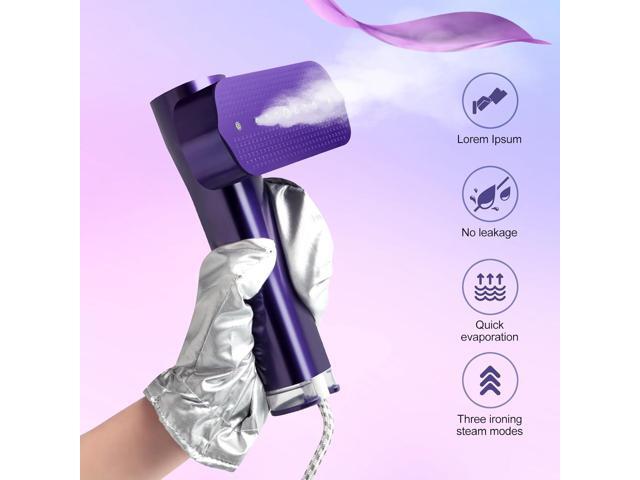 ABXMAS Portable Steamer for Clothes, 1200W Flat-Hanging Travel Steamer, 3 Levels for Powerful Handheld Clothes Steam, 15s Fast Heating for Travel...