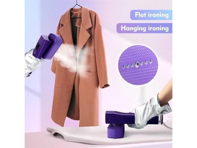 ABXMAS Portable Steamer for Clothes, 1200W Flat-Hanging Travel Steamer, 3 Levels for Powerful Handheld Clothes Steam, 15s Fast Heating for Travel...
