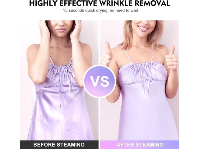 ABXMAS Portable Steamer for Clothes, 1200W Flat-Hanging Travel Steamer, 3 Levels for Powerful Handheld Clothes Steam, 15s Fast Heating for Travel...