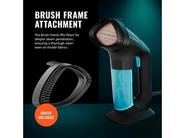 PurSteam SteamPulse Pro Handheld Steamer for Clothes, Portable Handheld Fabric and Garment Travel Steamer Iron Press Wrinkle Remover with Fabric Brush
