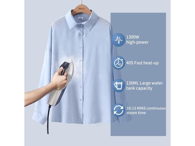 HOMETOP Handheld Steamer for Clothes, 30-Second Fast Heat-up, 1300W Powerful Garment and Fabric Steamer, Removes Wrinkle, Portable Steam Iron for...