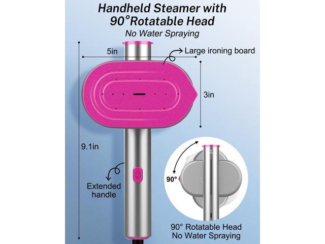 ELORTI Steamer for Clothes,Travel Portable Handheld Mini Clothes Garment Steamer lron 2 In 1,Fast 10s Heat-Up,Rotatable Broad 1200W Effortless for...