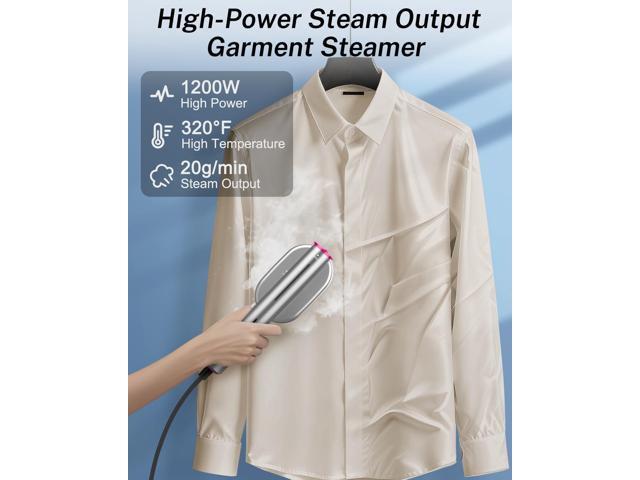 ELORTI Steamer for Clothes,Travel Portable Handheld Mini Clothes Garment Steamer lron 2 In 1,Fast 10s Heat-Up,Rotatable Broad 1200W Effortless for...