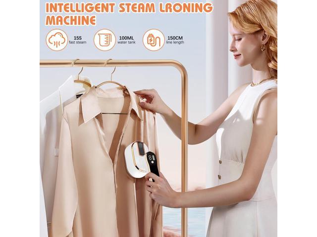 Upgrade Saker plus Steam Iron, 3 Steam Levels Clothes Steamer, 2-In-1 Steamer and Iron Professional Heavy-Duty Steam Travel Irons for Clothes,...