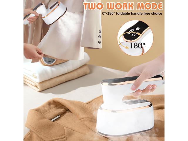 Upgrade Saker plus Steam Iron, 3 Steam Levels Clothes Steamer, 2-In-1 Steamer and Iron Professional Heavy-Duty Steam Travel Irons for Clothes,...