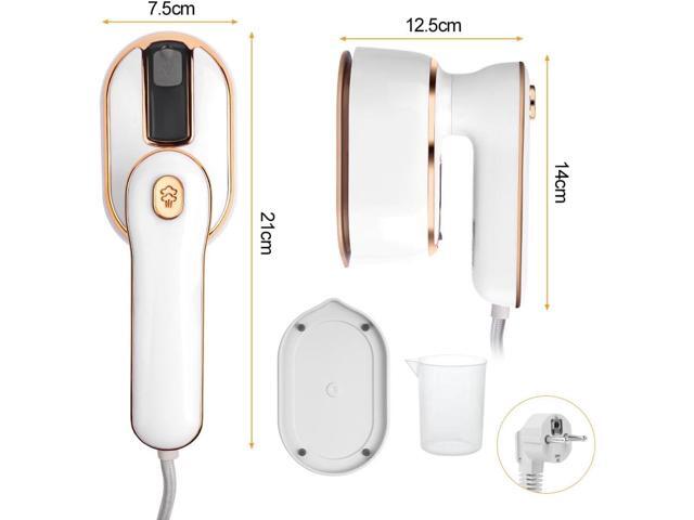 AUAUY Mini Steam Iron, 1000W Portable Handheld Travel Steam Iron, 180° Rotating Handle Converts Iron into Handheld Steamer, 15s Fast Heat Up,...