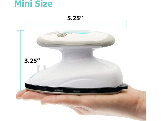 IIMII Mini Travel Steam Iron, Dual Voltage 420W Power, Fast Heat Up, Powerful Steam, Non-Stick Soleplate and Compact Design, Best Travel Quilting...