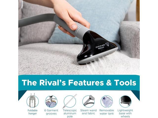 Steam & Go - The Rival Handheld Steamer - Upright Fabric Steamer for Clothes, Garments, Curtains, Bedding & Upholstery - Quick-Heating Foldable...