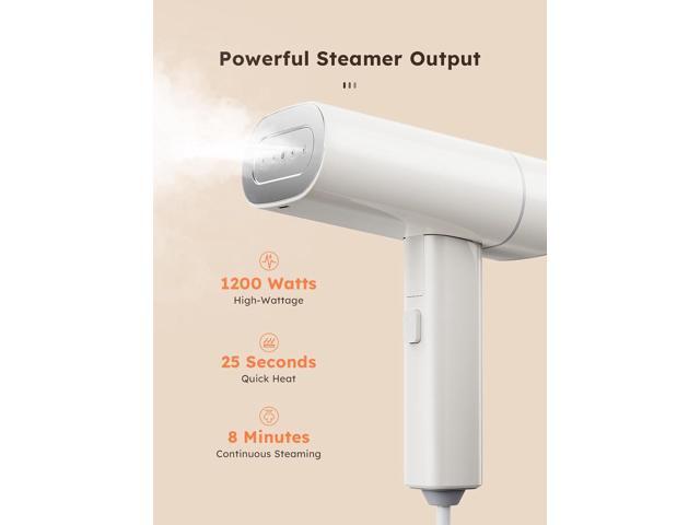 Clothes Steamer, Yabano Foldable 1200W Travel Garment Steamer Iron for Clothes with 140ml Tank for Home, Office and Travel, Handheld Fabric Steamer...