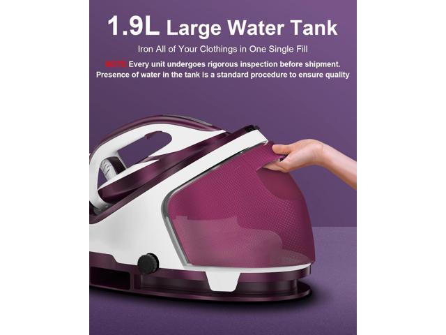 Martisan Steam Station for Clothes, 1800W Strong Power, 8 Bar Max Pressure, 1.9L Large Tank, 550g/min Steam Boost, Ceramic Scratch-free Soleplate,...