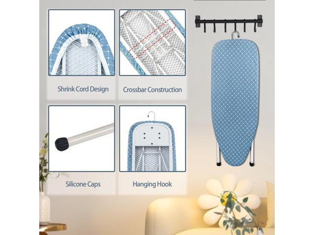 Duwee 12'×32' Table Top Ironing Board with Iron Rest,Small Ironing Board with Heat Resistant Cover,Thicken Felt Padding,Portable Iron Board with...