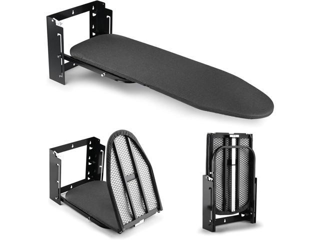 Wall Mounted Ironing Board Height Adjustment, 36 x 12 Inch Fold Down Ironing Board Wall Mount Space-Saving Iron Board with Removable Heat Resistant...